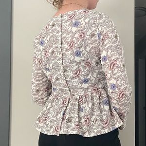🌟3 for $35🌟Patterned Peplum Blouse